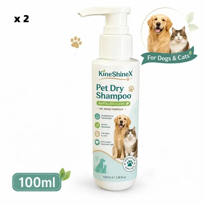 Pet dry cleaning foam