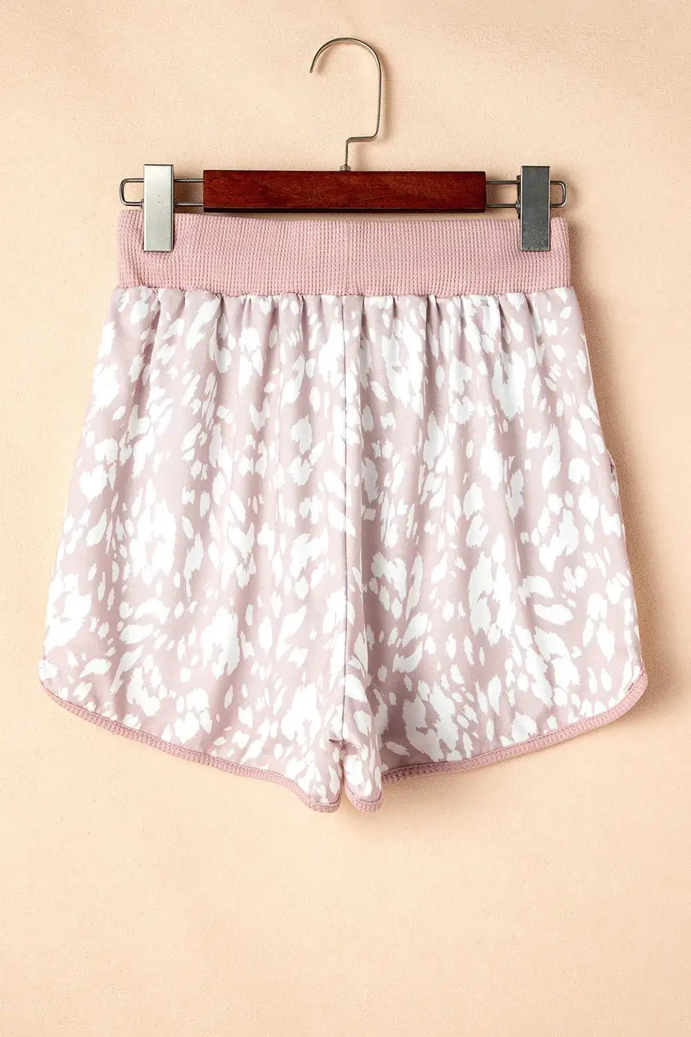 Abstract Print Drawstring Casual Shorts