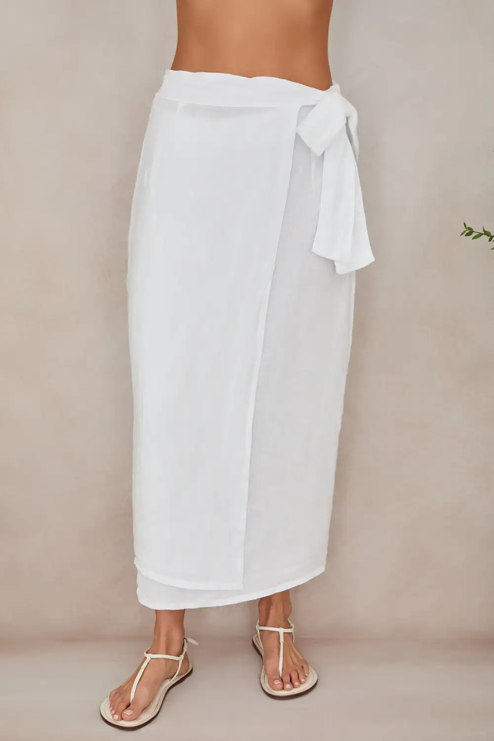 Linen Wrap Skirt