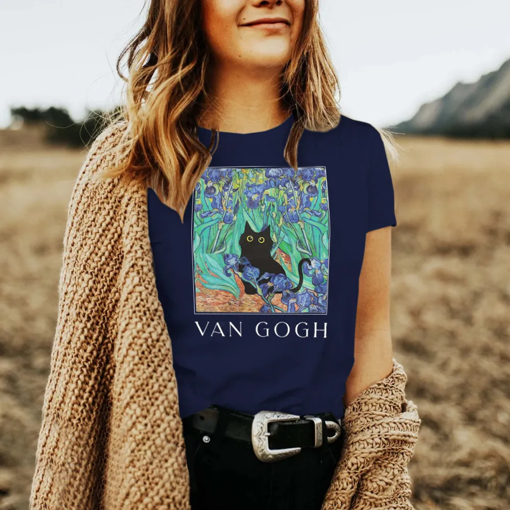 Cat Black Tee