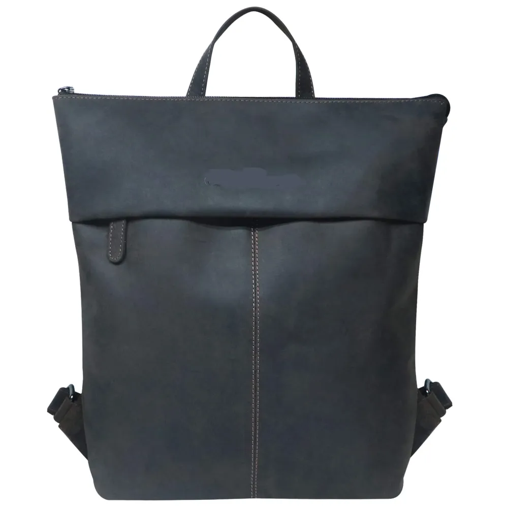 Structured A4 Leather Backpack