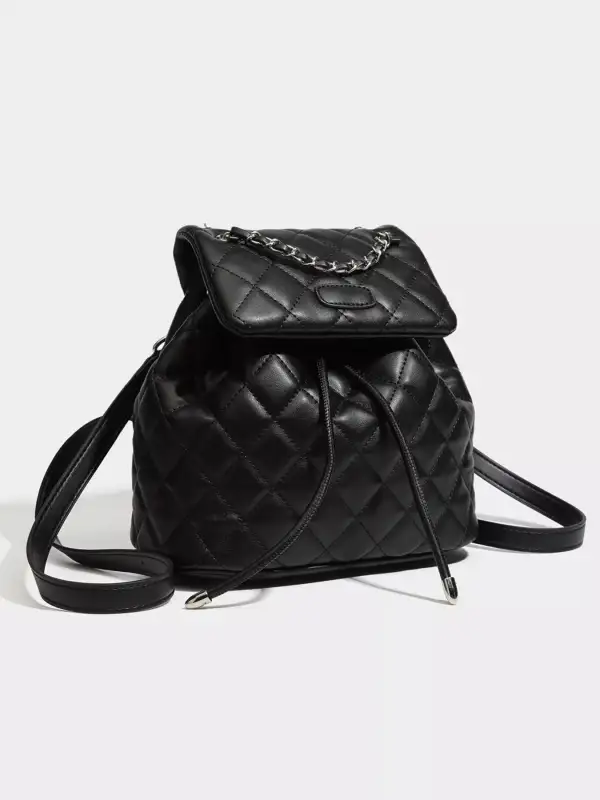 Quilted Chain Backpack