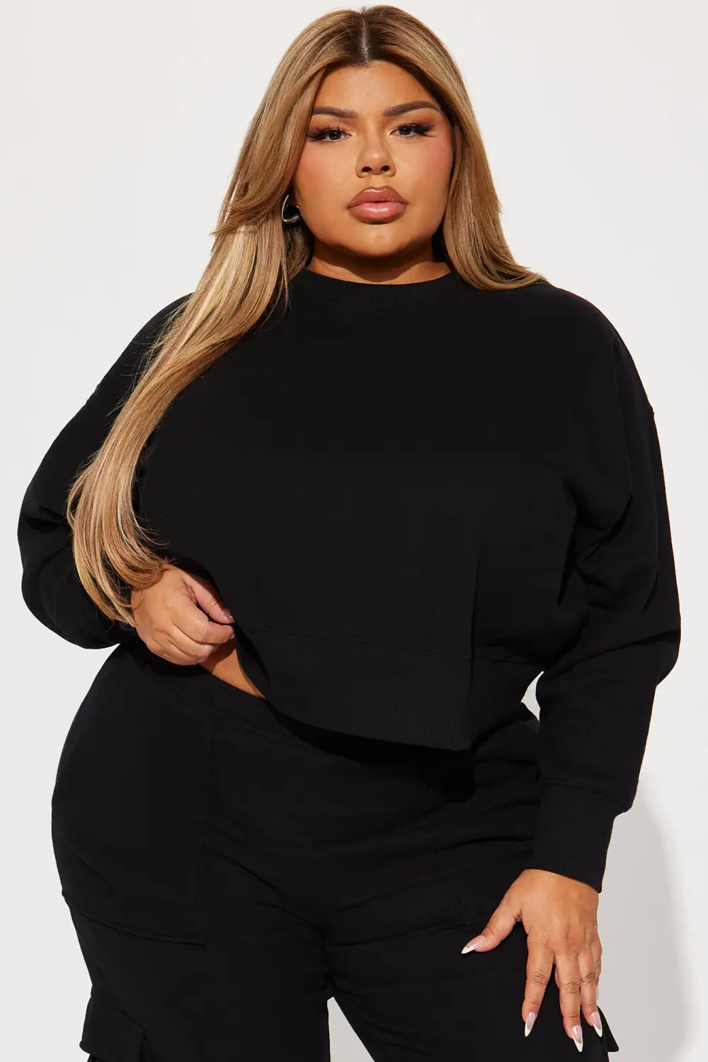 Follow Me Around Sweatsuit - Black