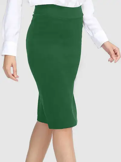 High-Waist Wrap Skirt