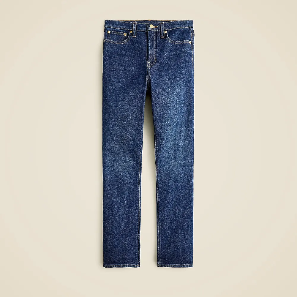 High-Rise Basic Straight Jeans