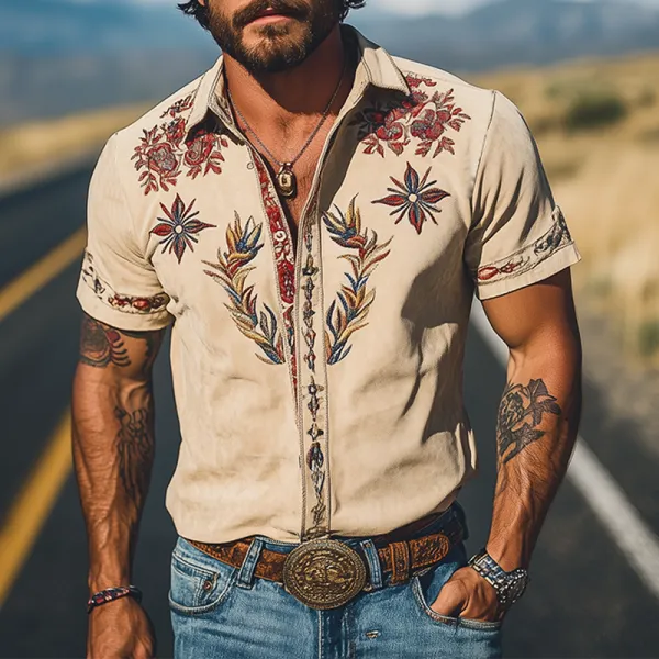 Relaxed Button Suede Shirt