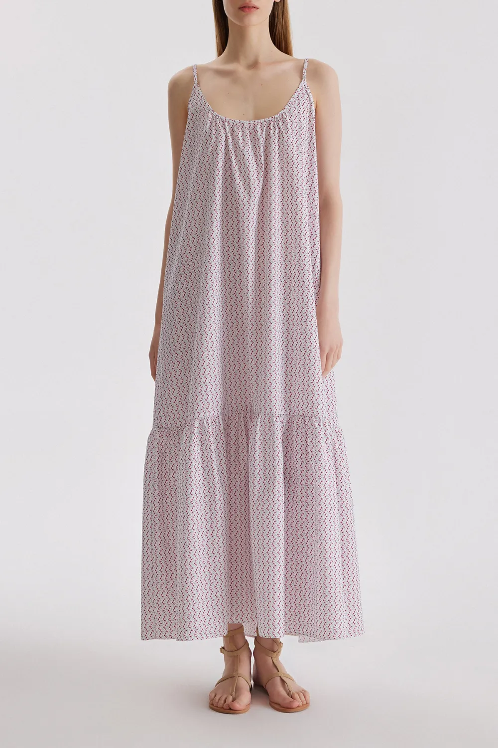Sleeveless Maxi Cotton Dress