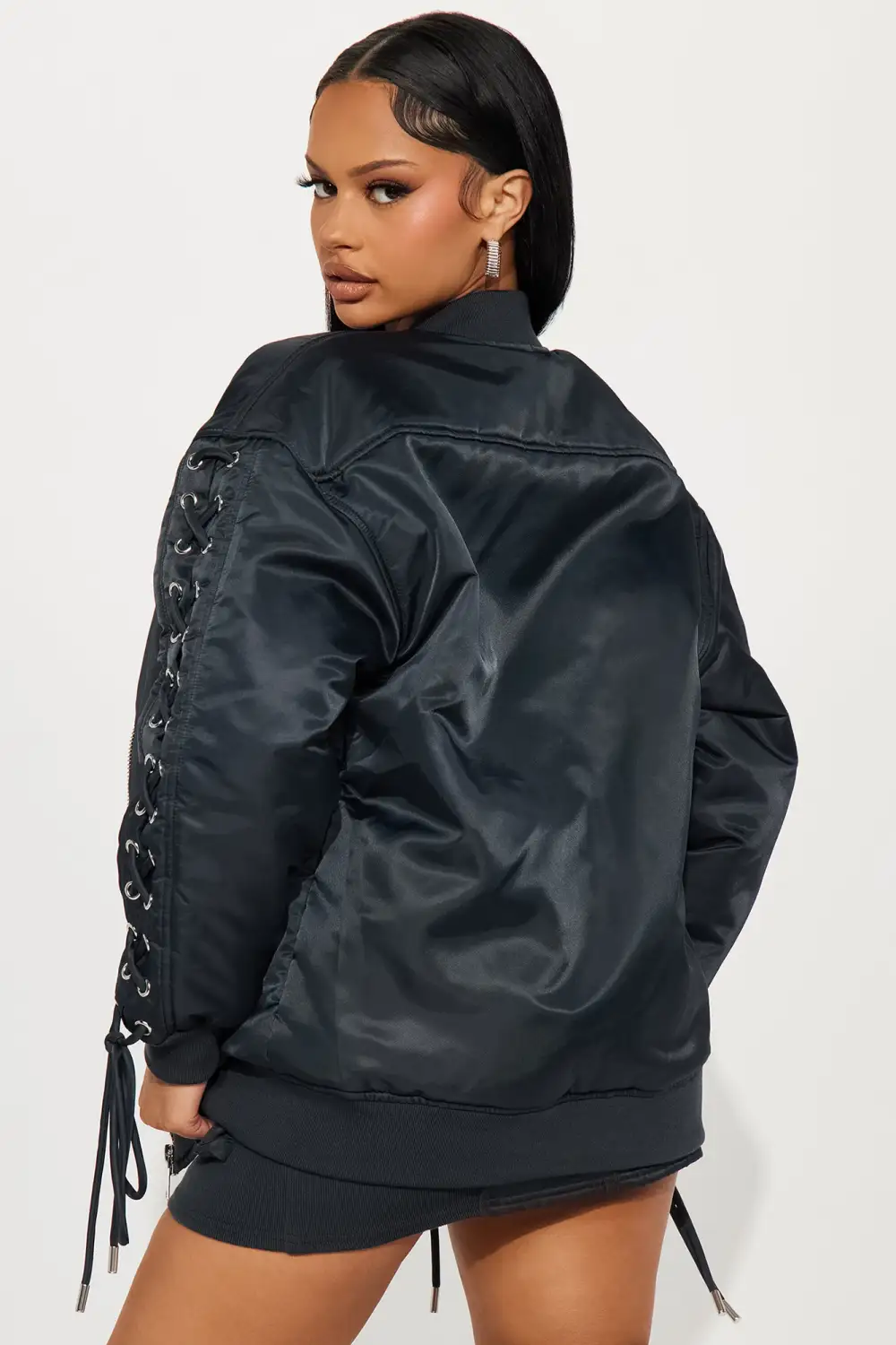 Roxxy Puffer Skirt Set - Charcoal