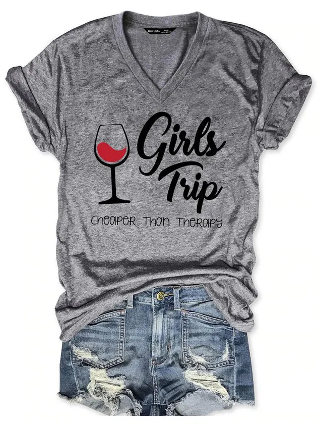 Girl's Trip Cheaper Than Therapy Women's T-Shirt