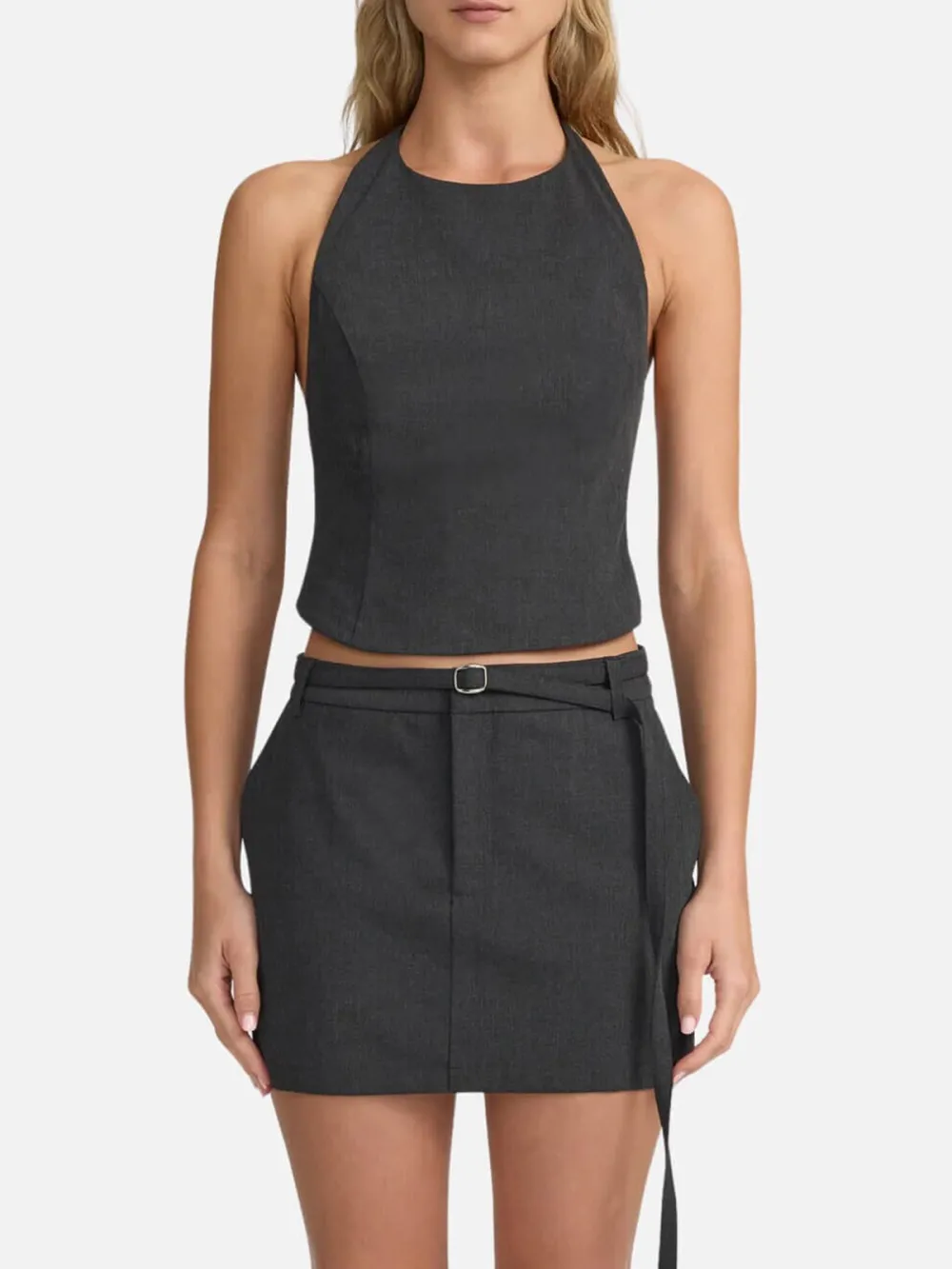 Halter Neck Backless Top