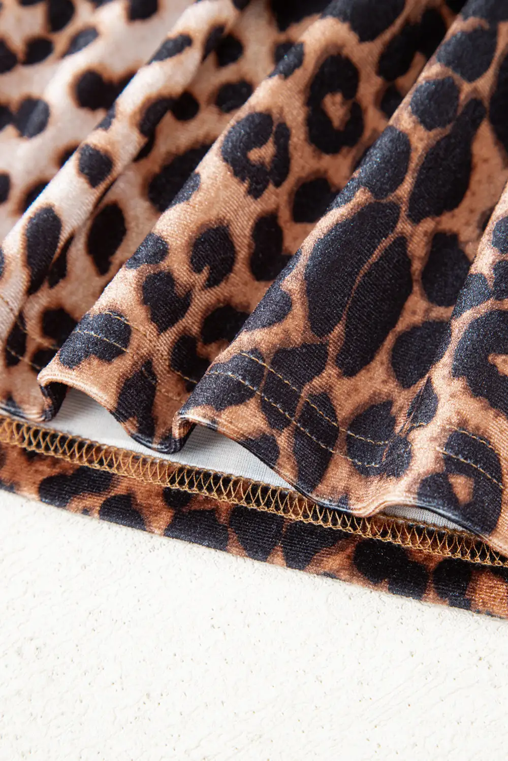 Soft Printed Leopard Skirt