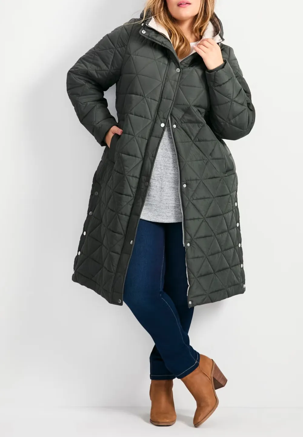 Side Slit Down Jacket
