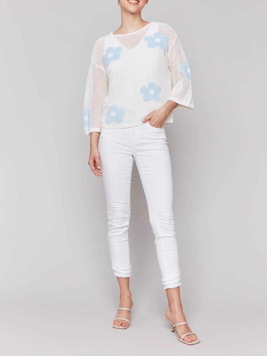Women's Lively and Cute Star Hollow Blouse