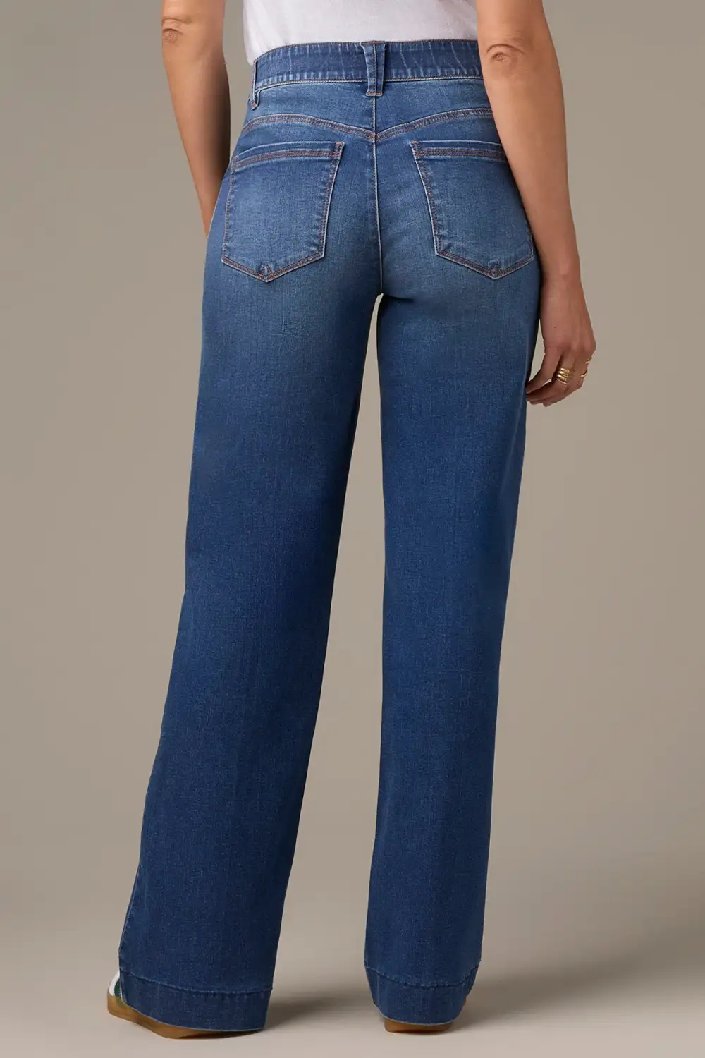 Petite High Rise Wide Leg Jeans