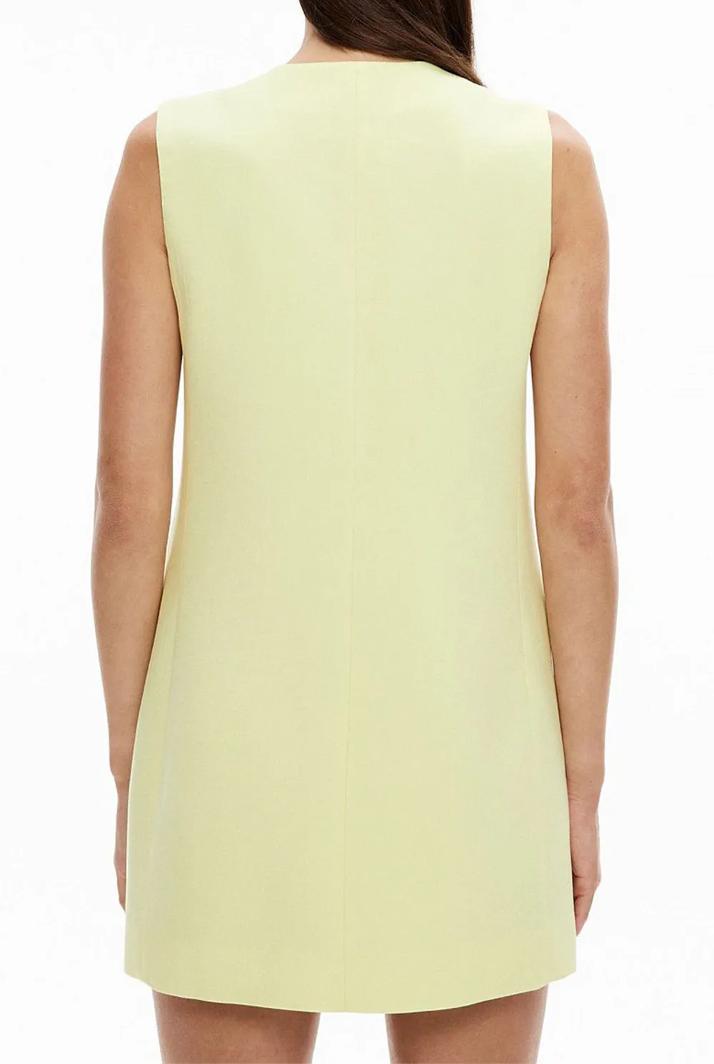 V-Neck Dress With Two Patch Pockets