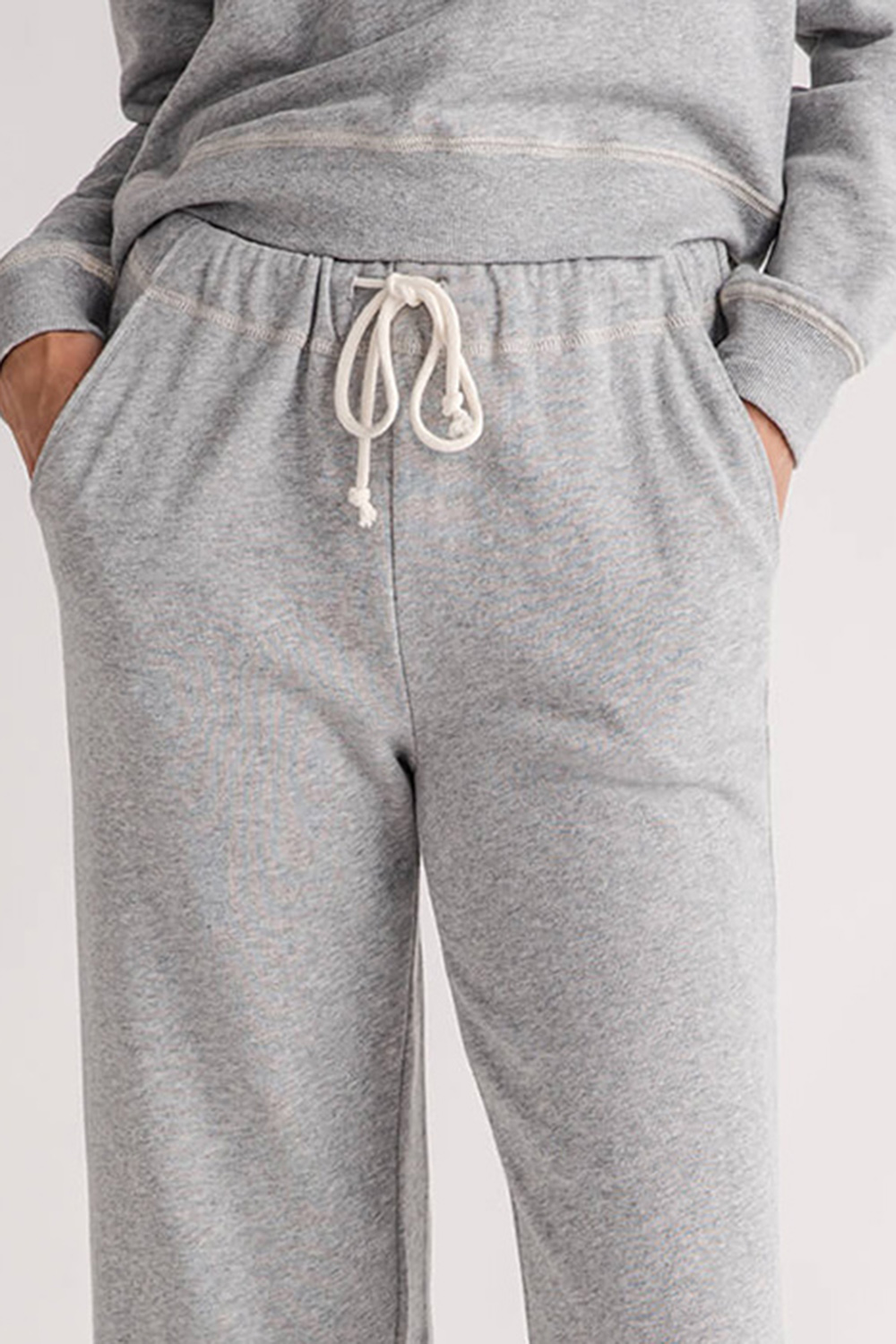 Z Supply Huntington French Terry Sweatpants - classic heather grey