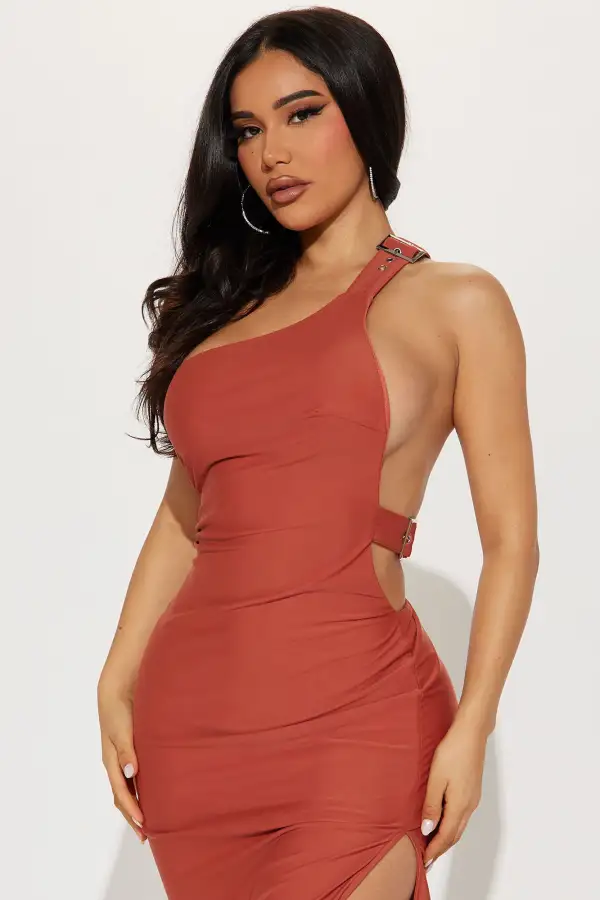 Inna Tricot Maxi Dress - Cognac