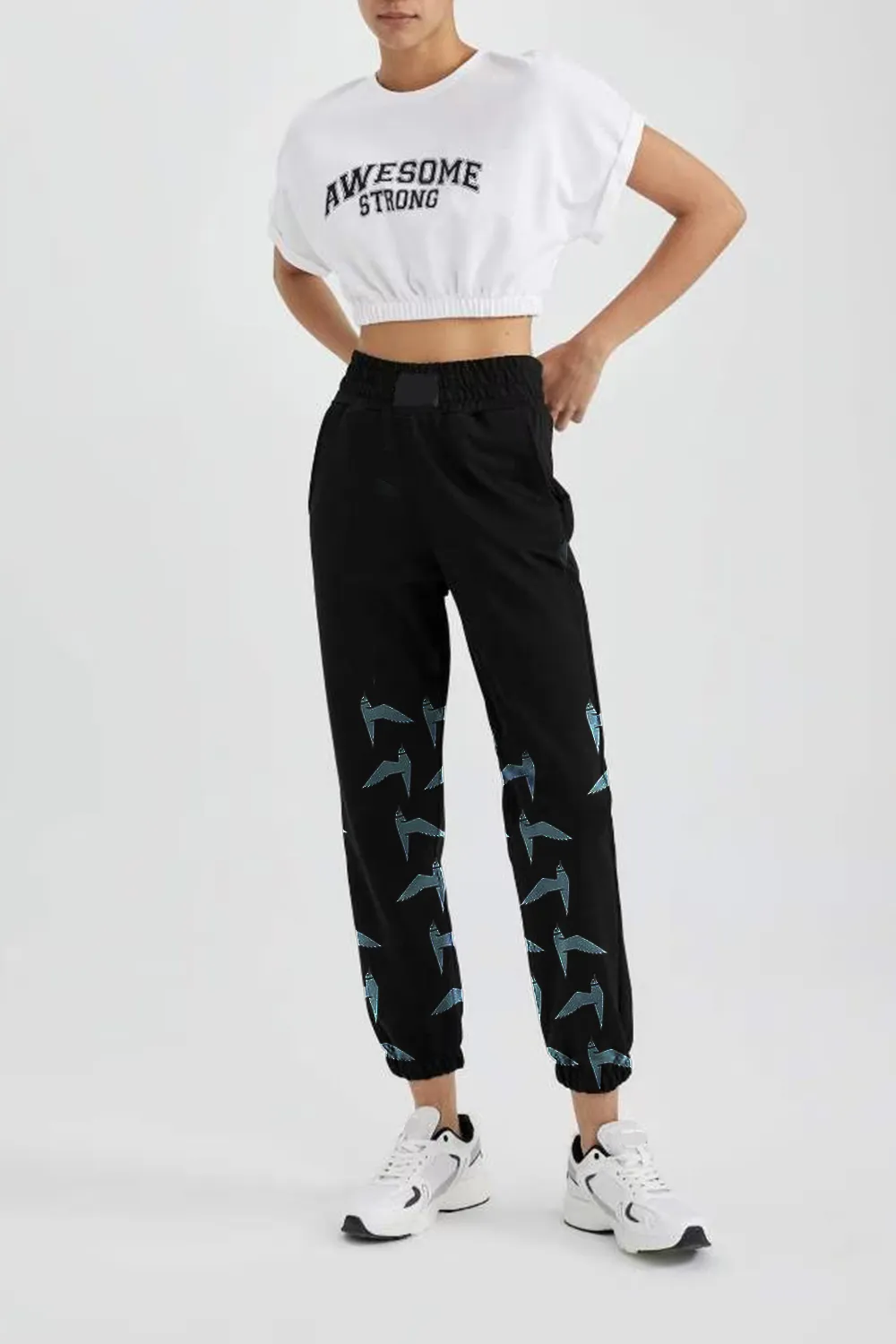 Standard Fit Elastic Waist Jogger Sweatpants