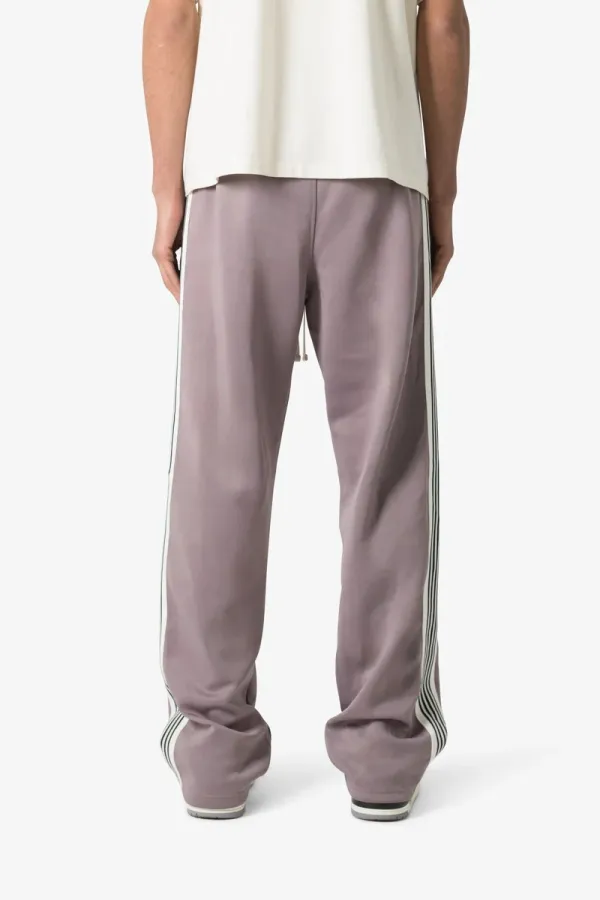 GRAY PURPLE STRIPE ACCENTED SWEATPANTS