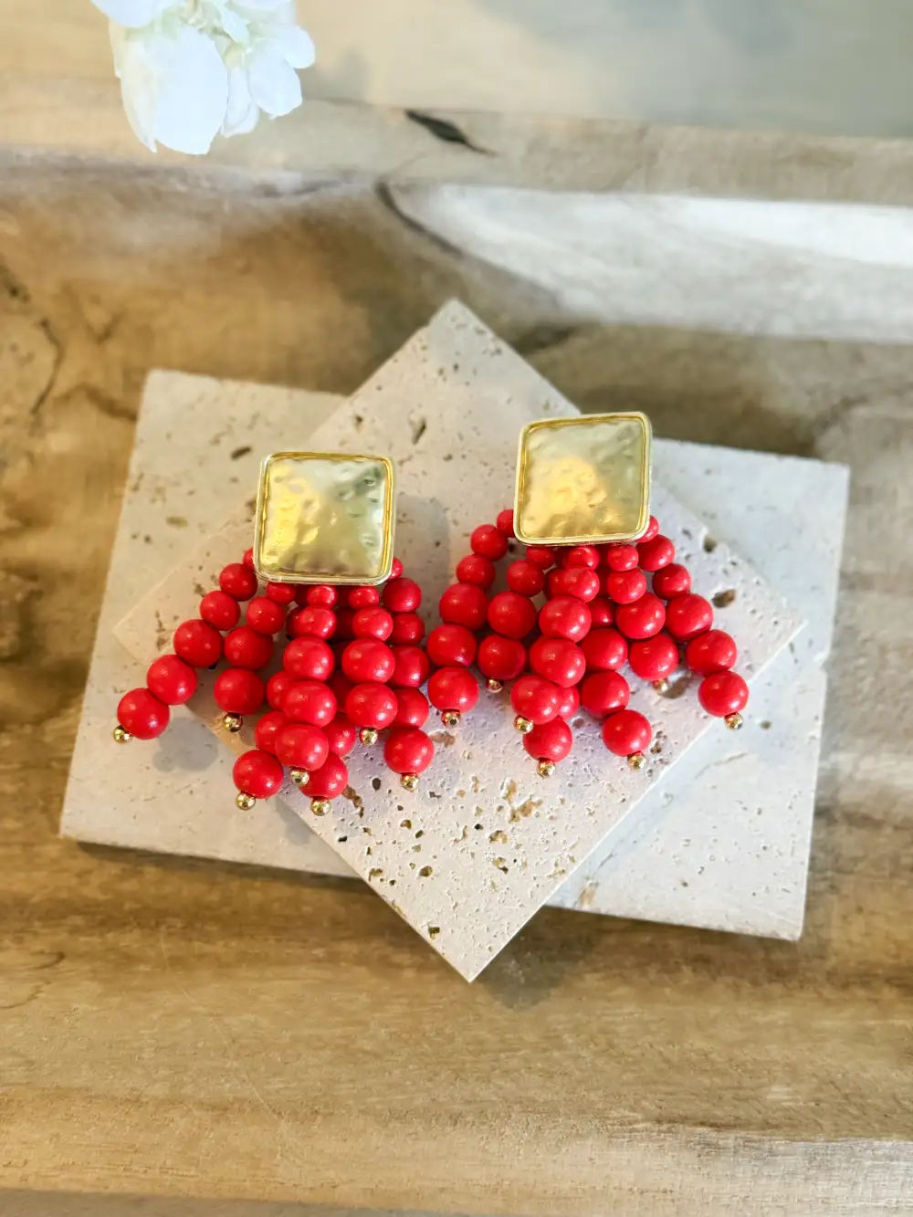 Beaded Statement Earrings