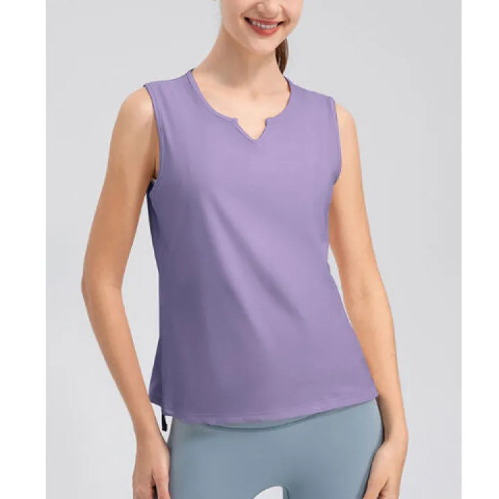 Notched Wide Strap Active Tank