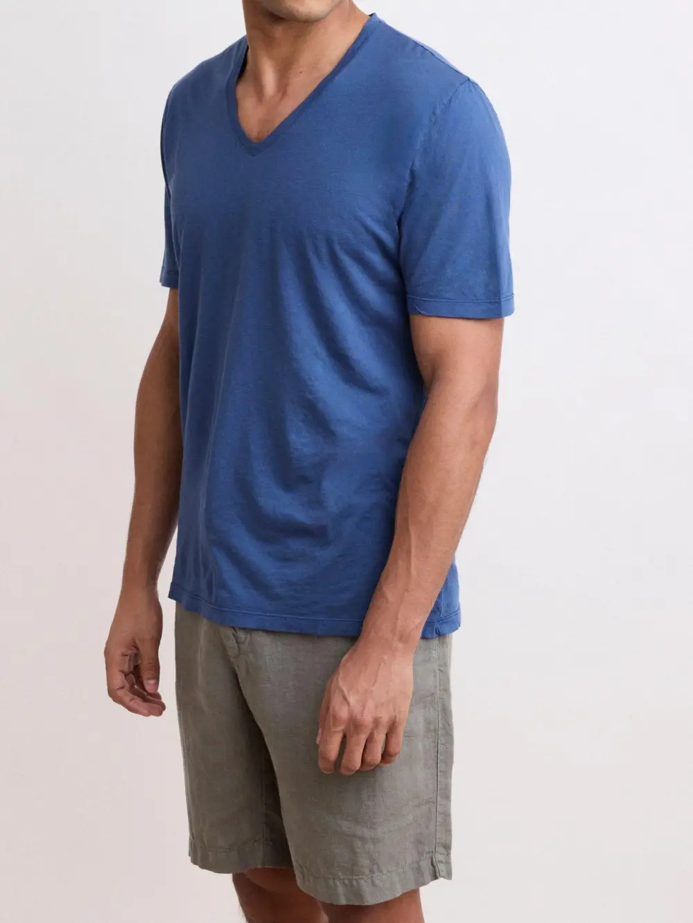 Comfortable Casual Breathable Soft Cobalt Blue T-Shirt