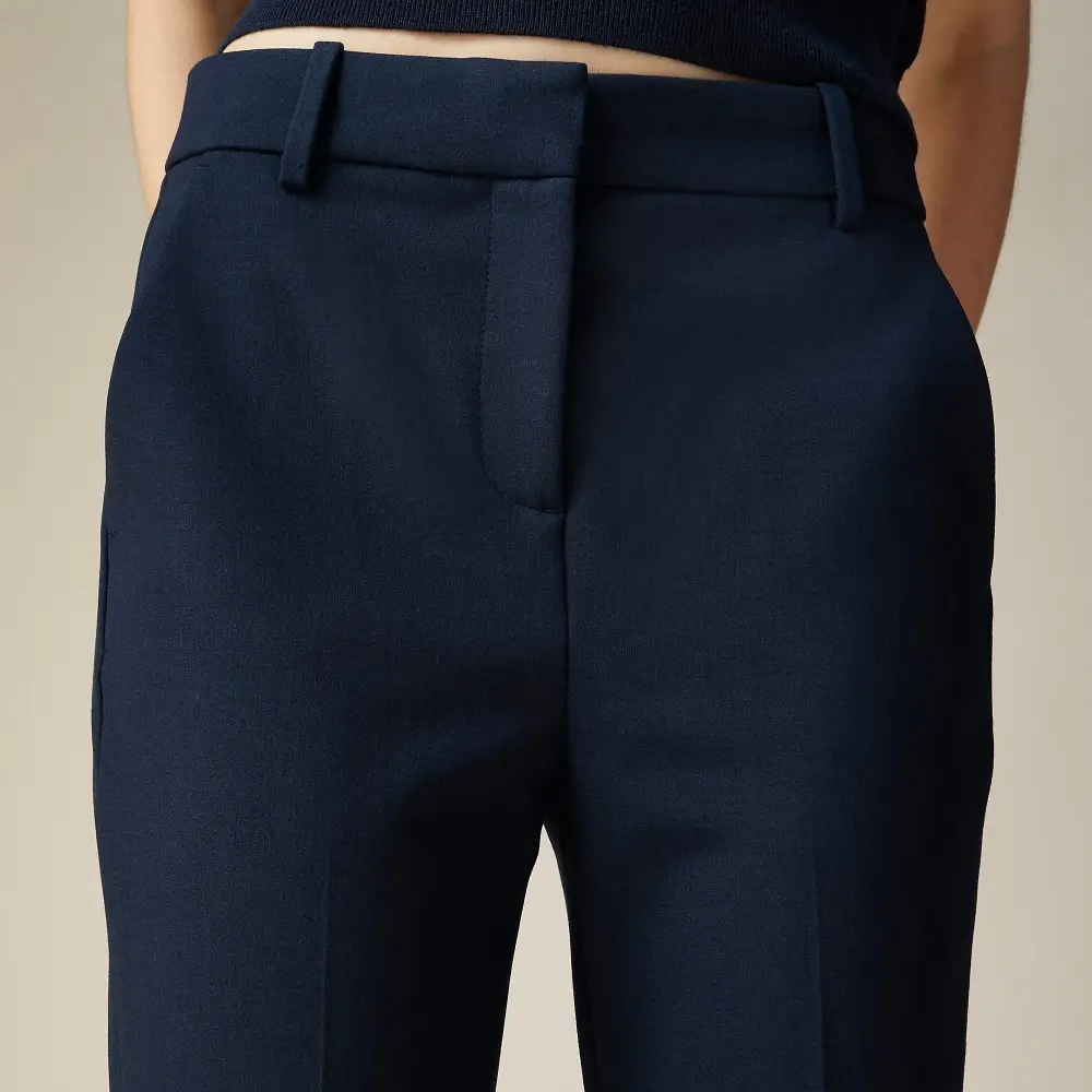 Mid-Waist Stretch Slim Pants