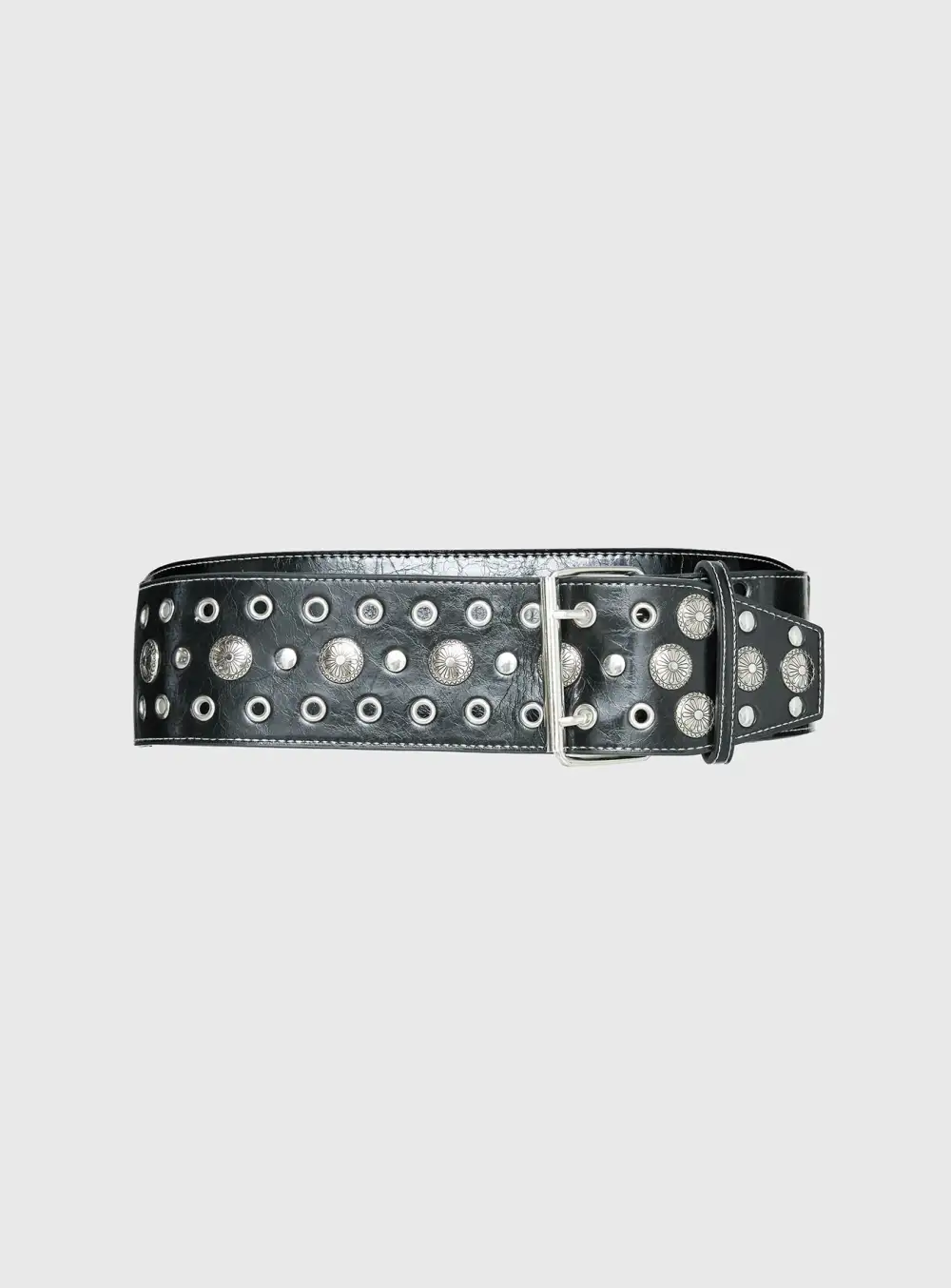 Easygoing Studded Buckle Belt