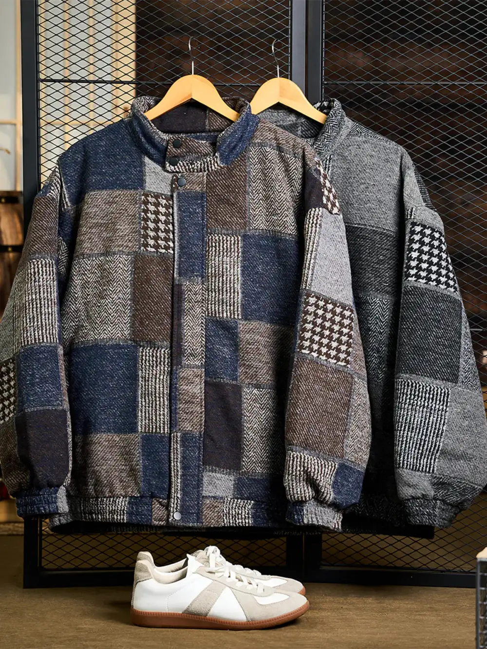 Men'S Quilted Padded Casual Jacket