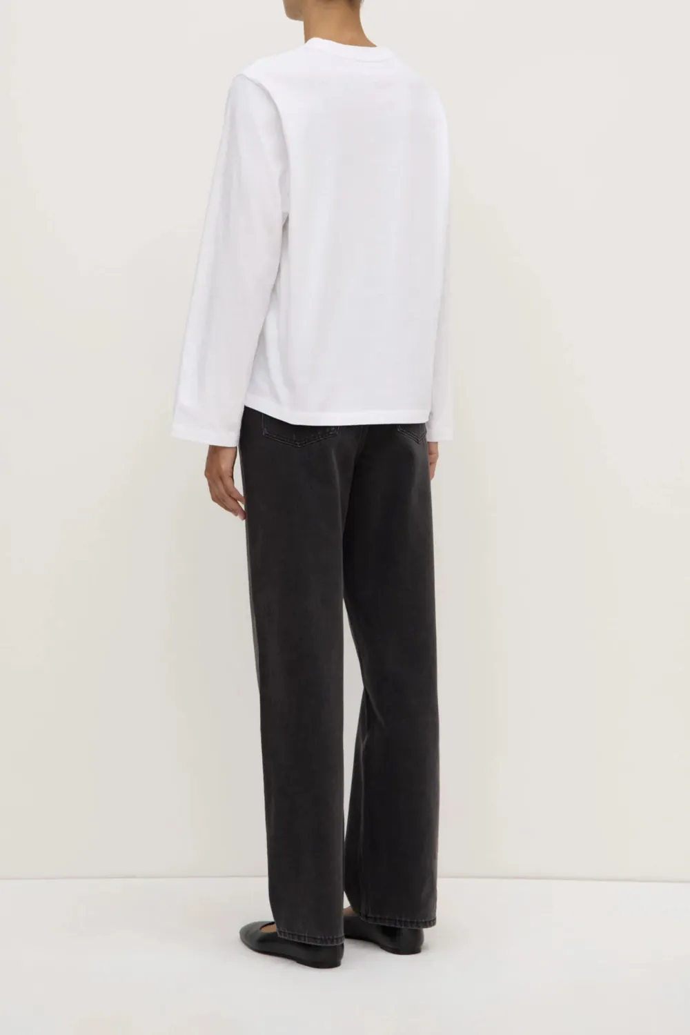 Ribbed Collar Women's T-Shirt