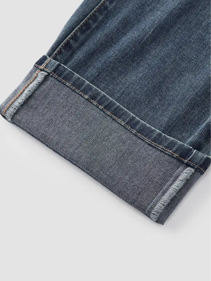 Men's Wide-leg Laidback Denim Pants