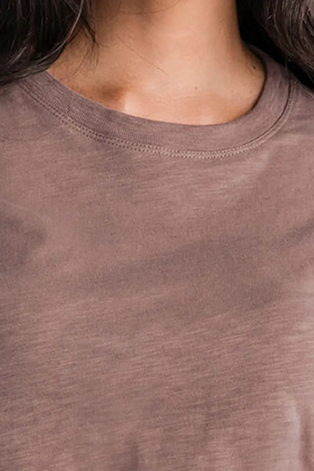 Z Supply Modern Slub Tee - deep taupe