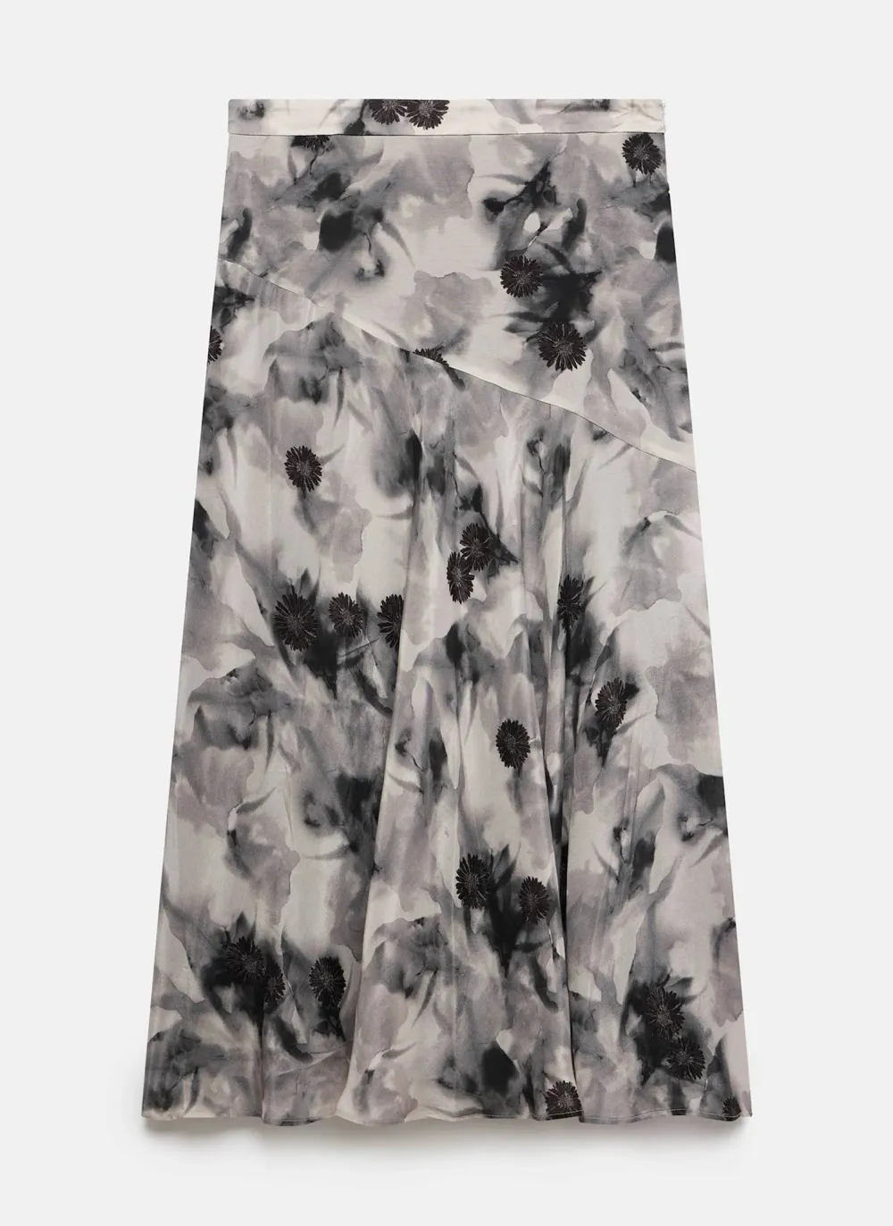 Casual Style Floral Print Midi Skirt