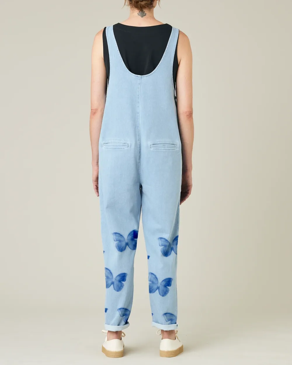 LIGHT BLUE DENIM JUMPSUIT