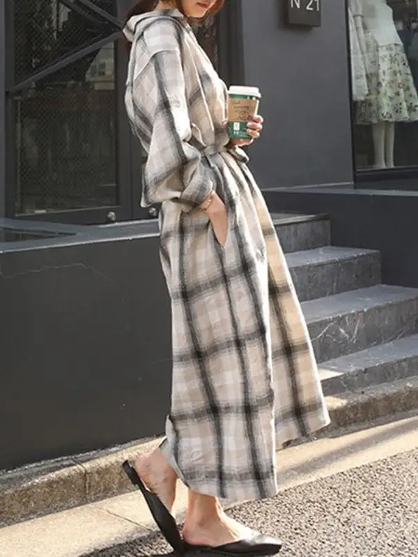 Loose Long Shirt Maxi Dress
