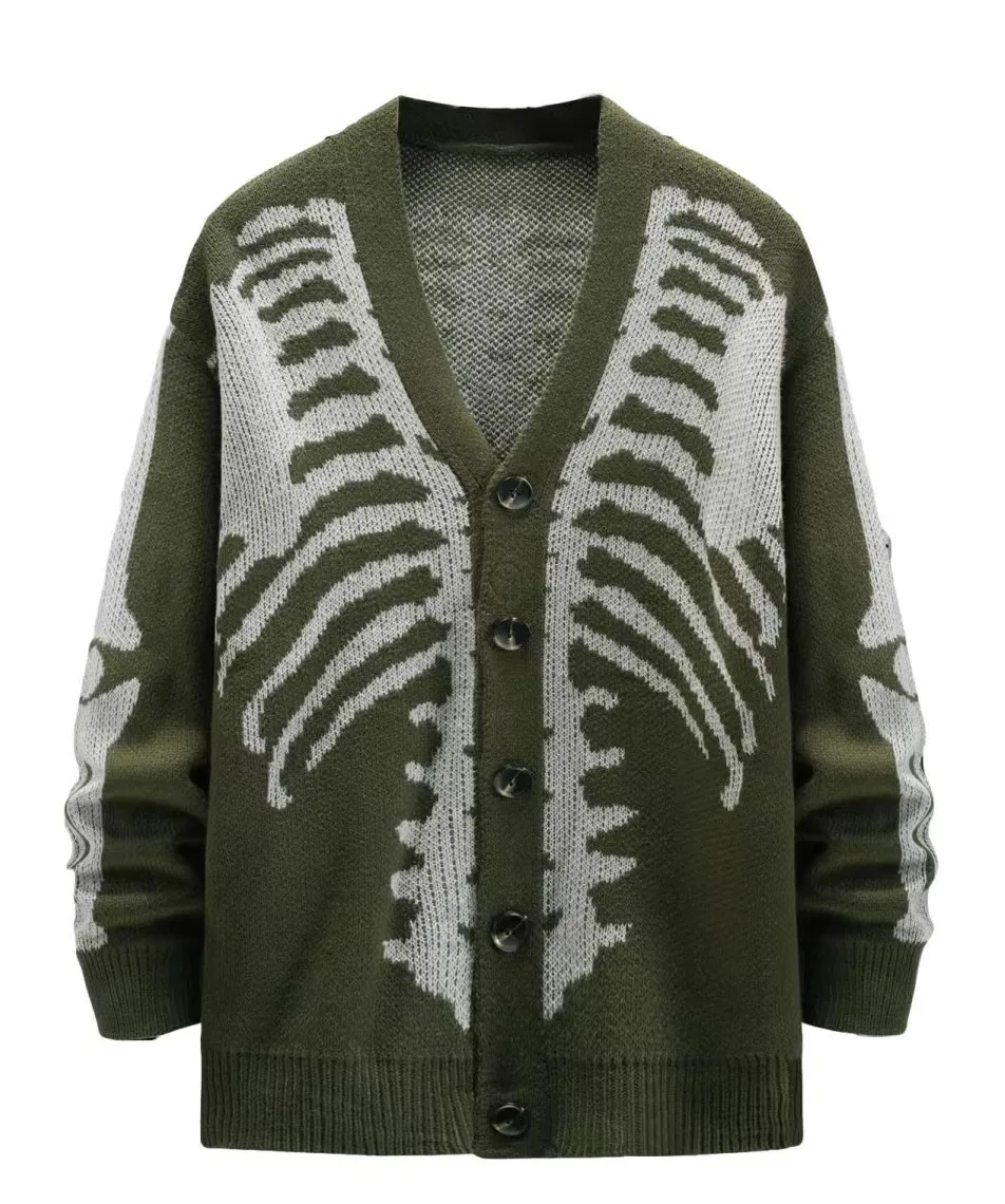 Jacquard Halloween Knit Cardigan Unisex