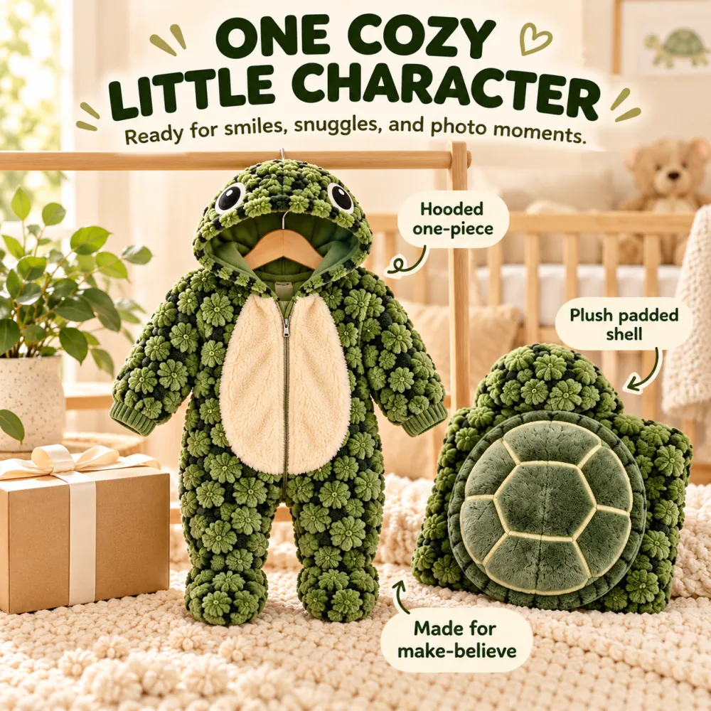 Knitted Turtle Outfit Set