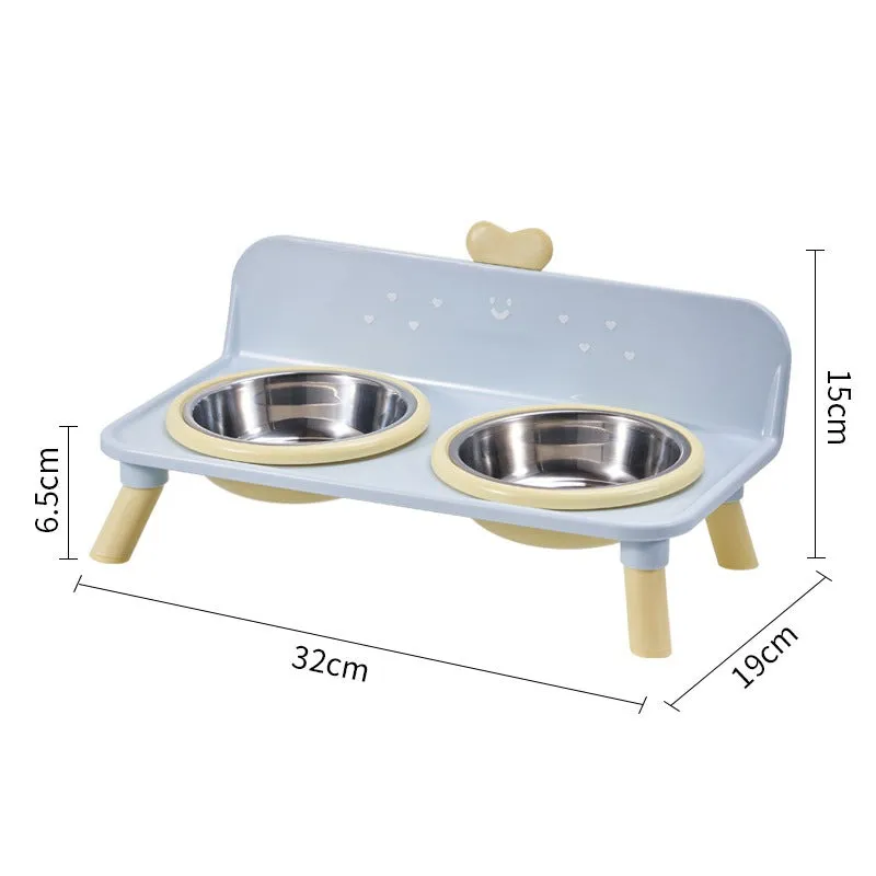 Lift the detachable pet double bowl