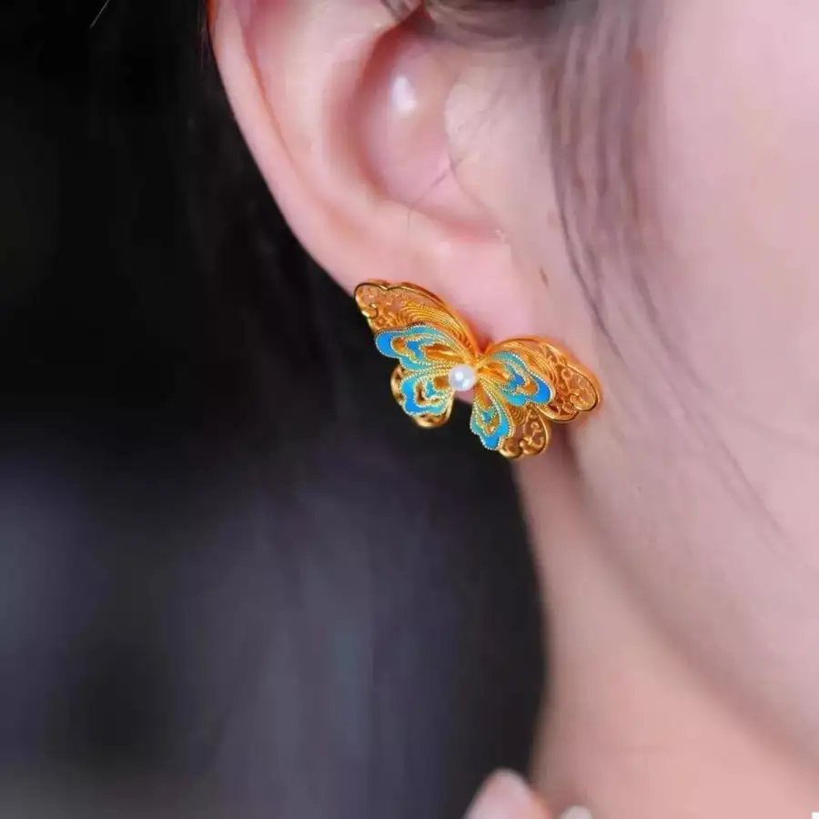 Classic Butterfly Stud Earrings