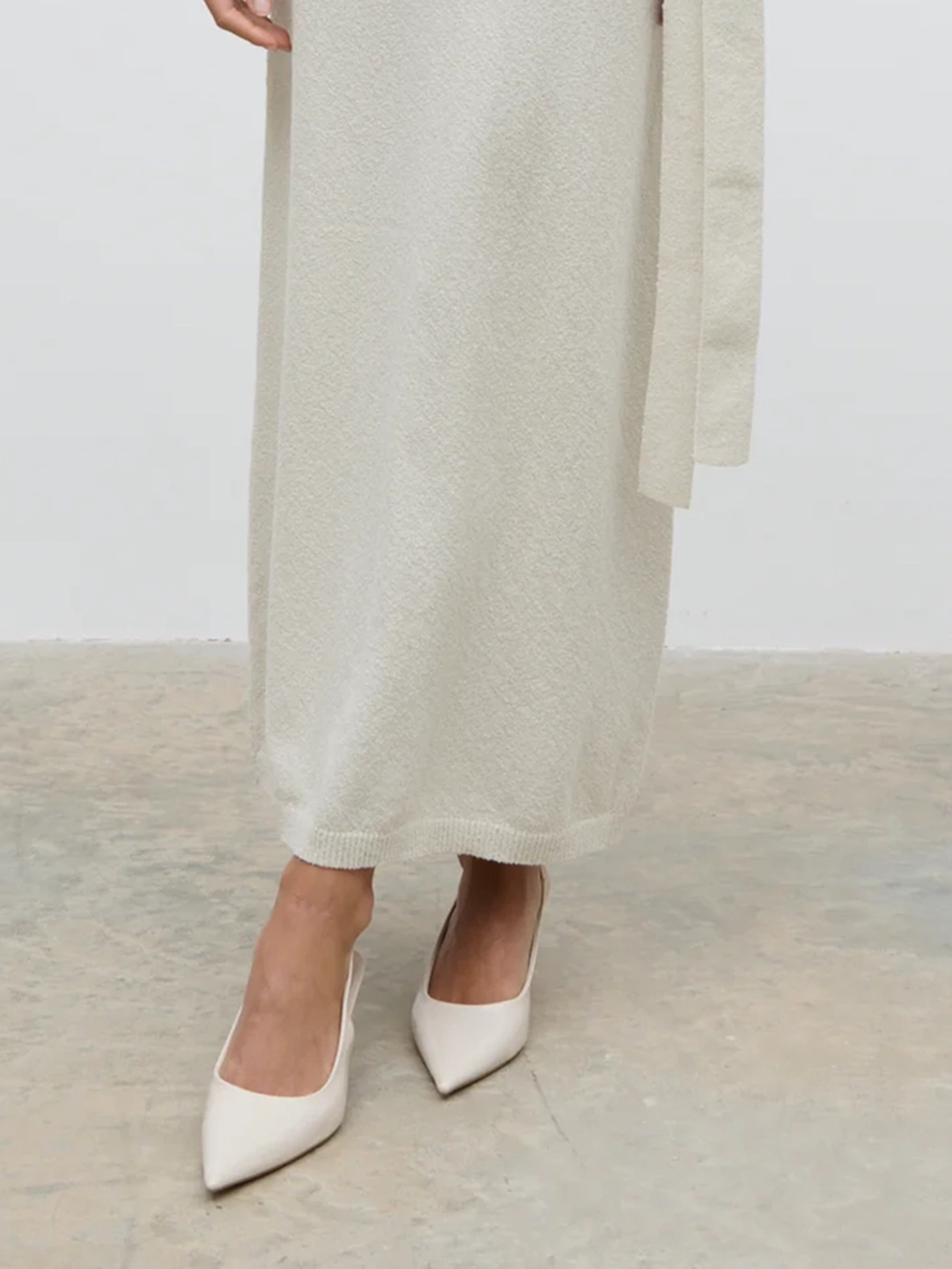 Boucle Knit Maxi Skirt