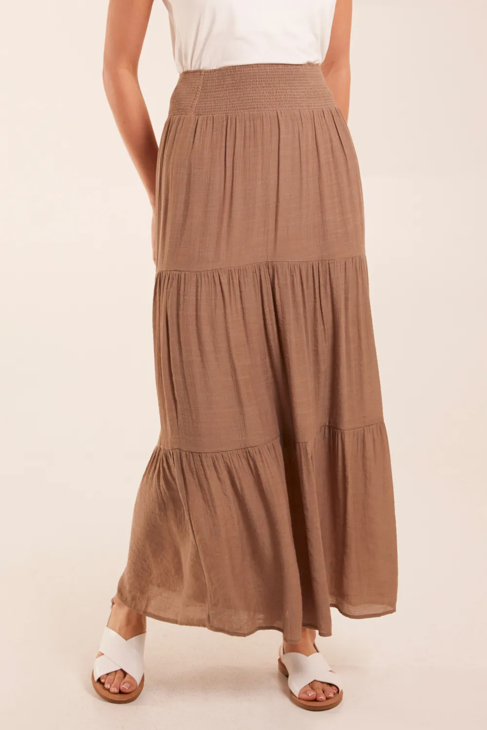 Gentle Pleated Waist Women's Skirt