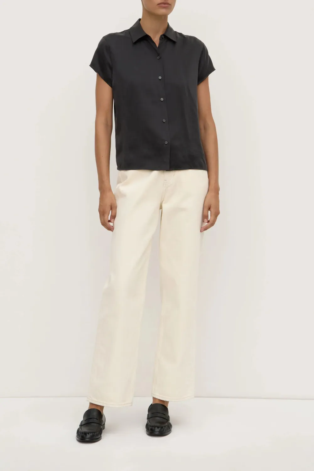 Women's Silk Short Sleeved Shirt