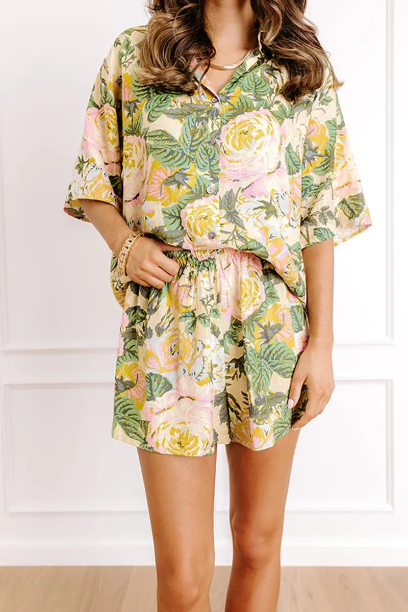 Linen Loose Breathable Ladies Short