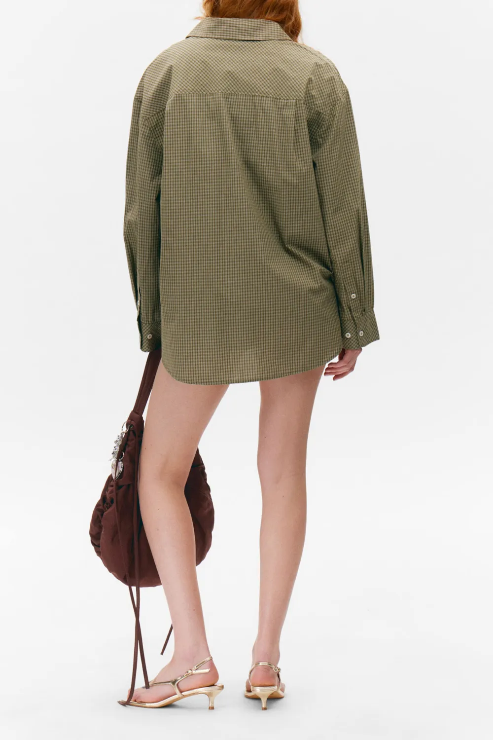 Button Up Drop Shoulder Shirt