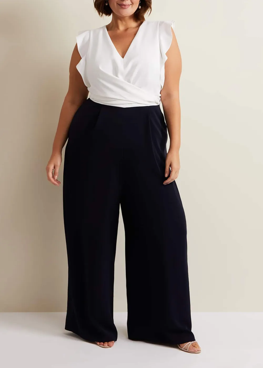 Classic Feminine Ruffle V-Neck Bodysuit