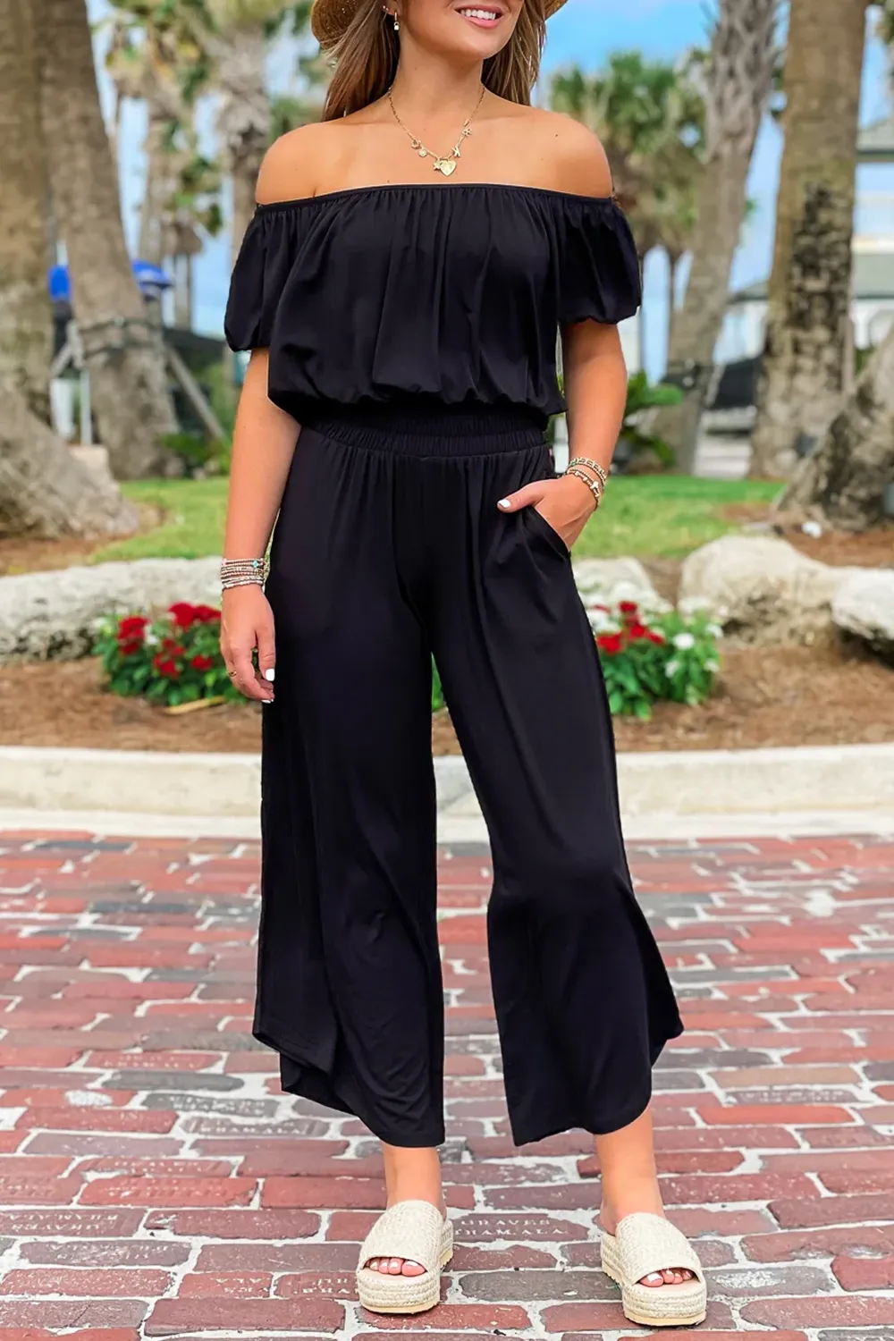 Sexy Black Off-Shoulder Top