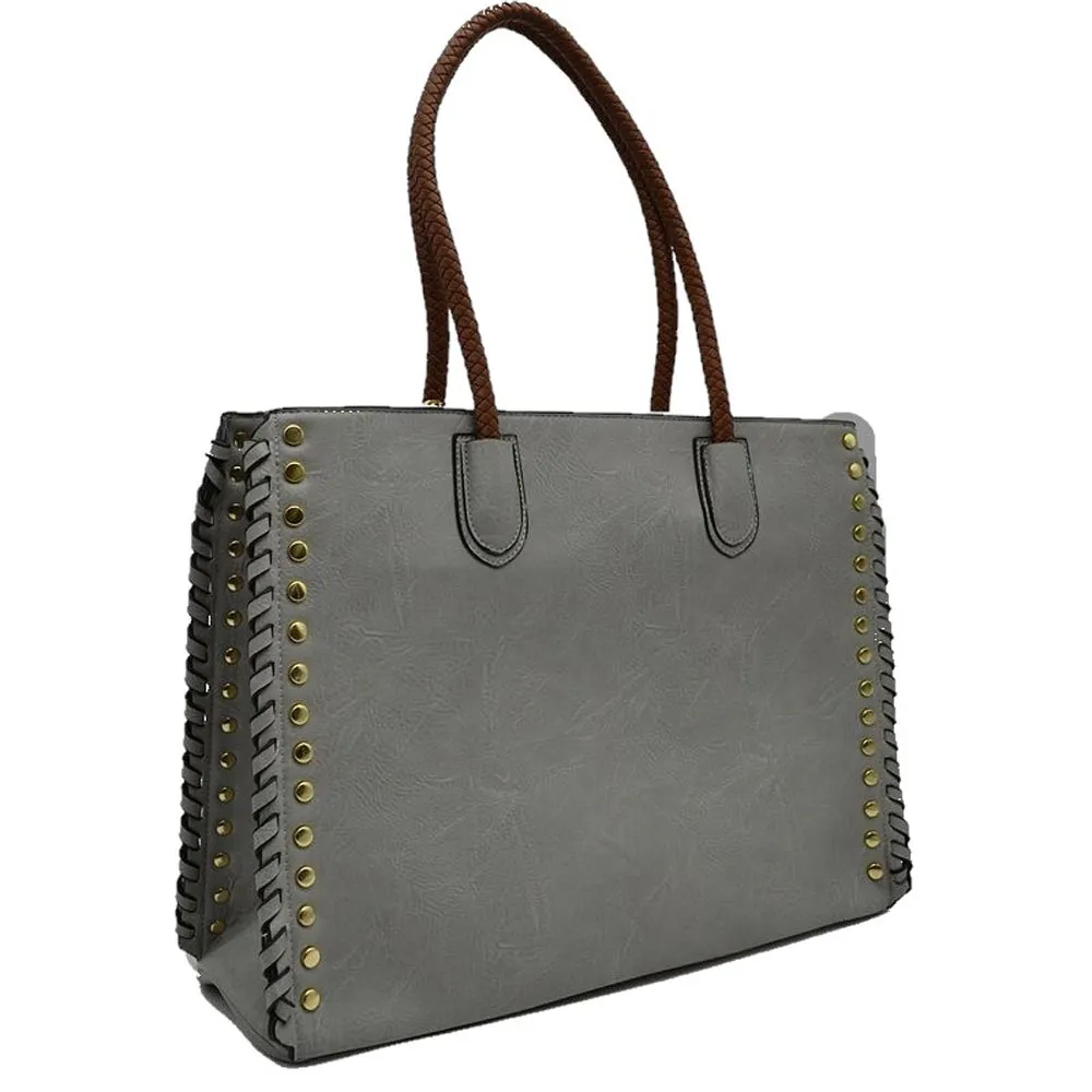 Tote Studded Shoulder Bag