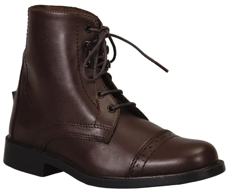 Classic Lace-Up Leather Paddock Boots