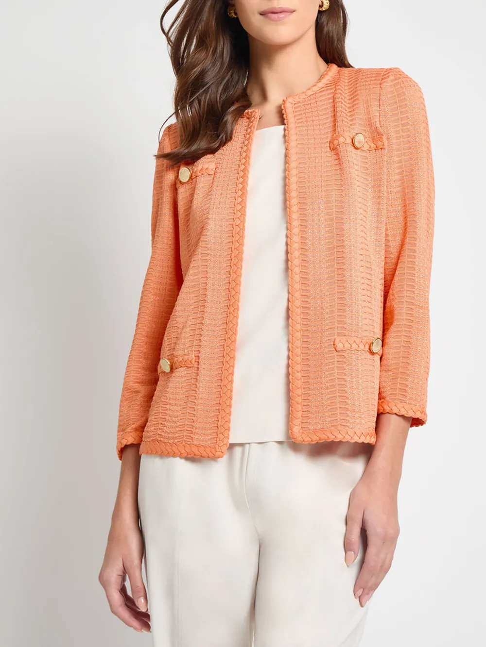 Front Shoulder Knitted Jacket