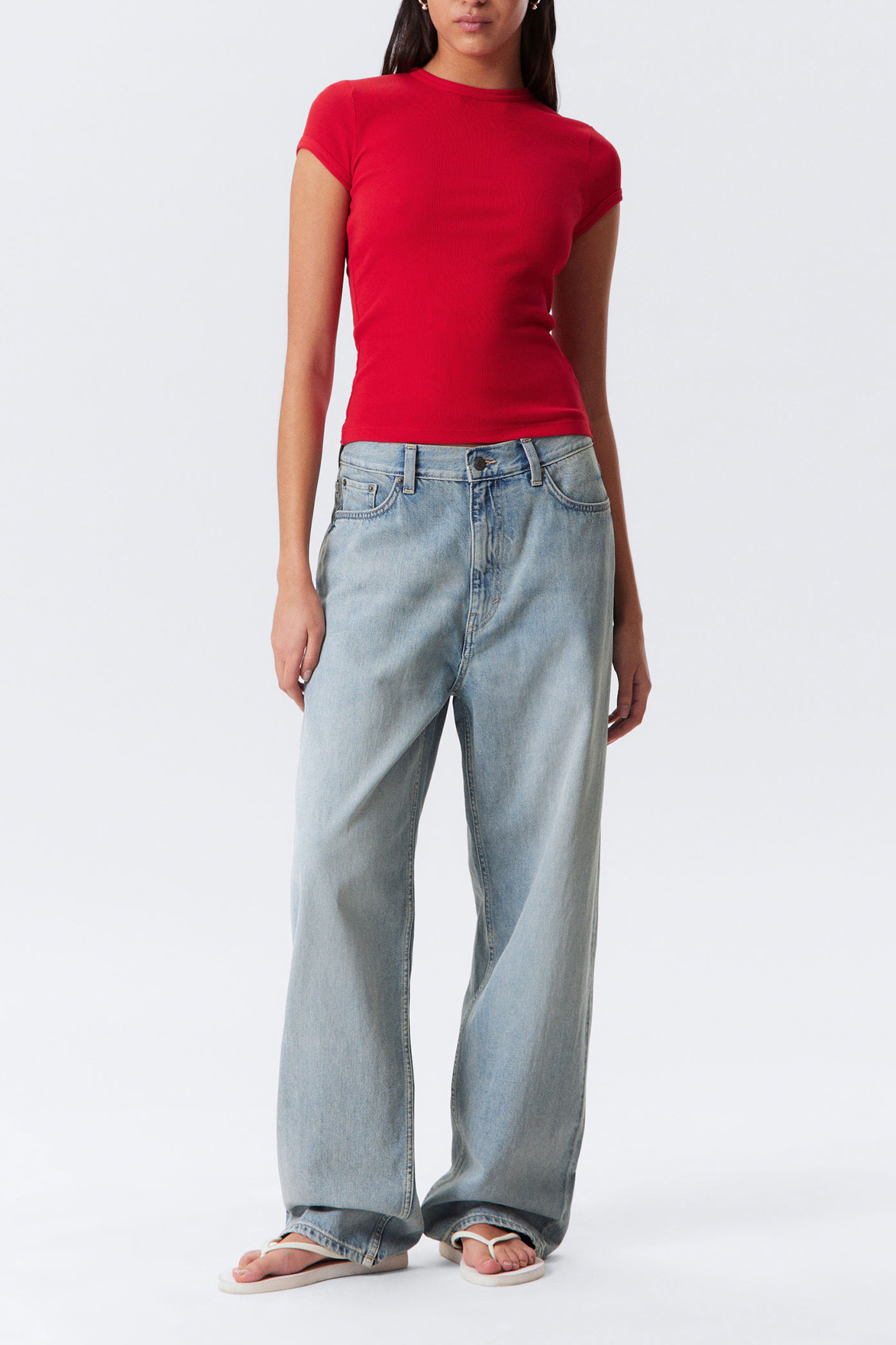 Ribbed Short Sleeve T-Shirt